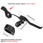 Diohce Bicycle Brakes Lever, 2 Wires Left & Right E-Bike Bicycle Electric Brake Lever Replacement Parts (1 Pair)