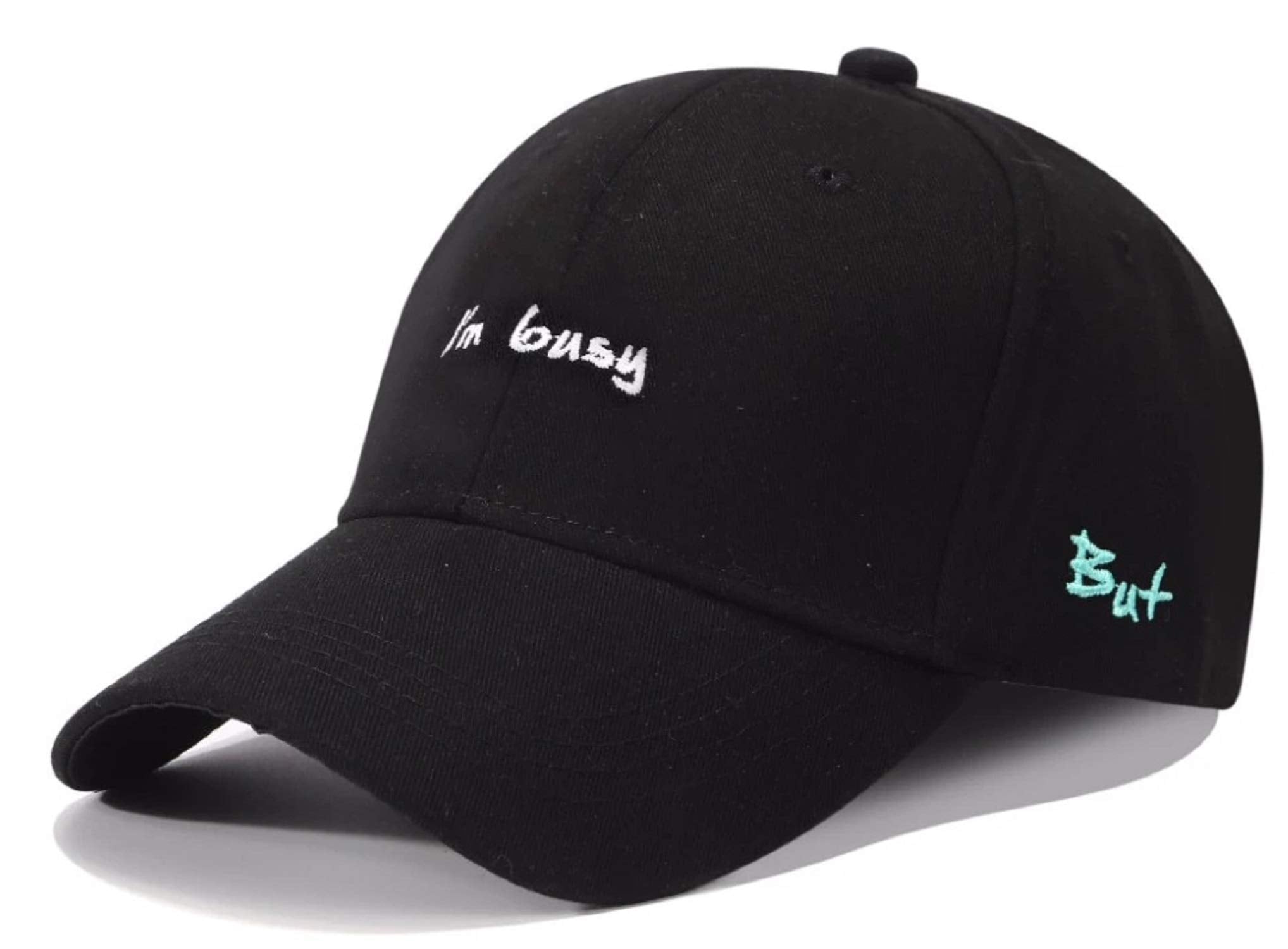 Zacharias G3E BoyS Solid Baseball Cotton Cap Black I M Busy Free Size