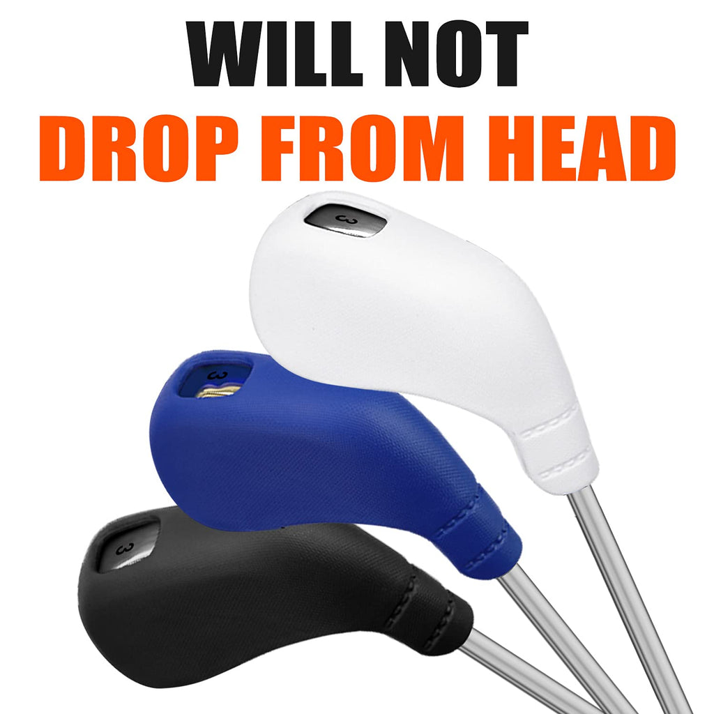 Pgm Golf Club Covers 10Pcs Or 2Pcs Iron Head Covers With No. Opening Easy On Off Protective Washable Golf Headcovers Fit Most Ri