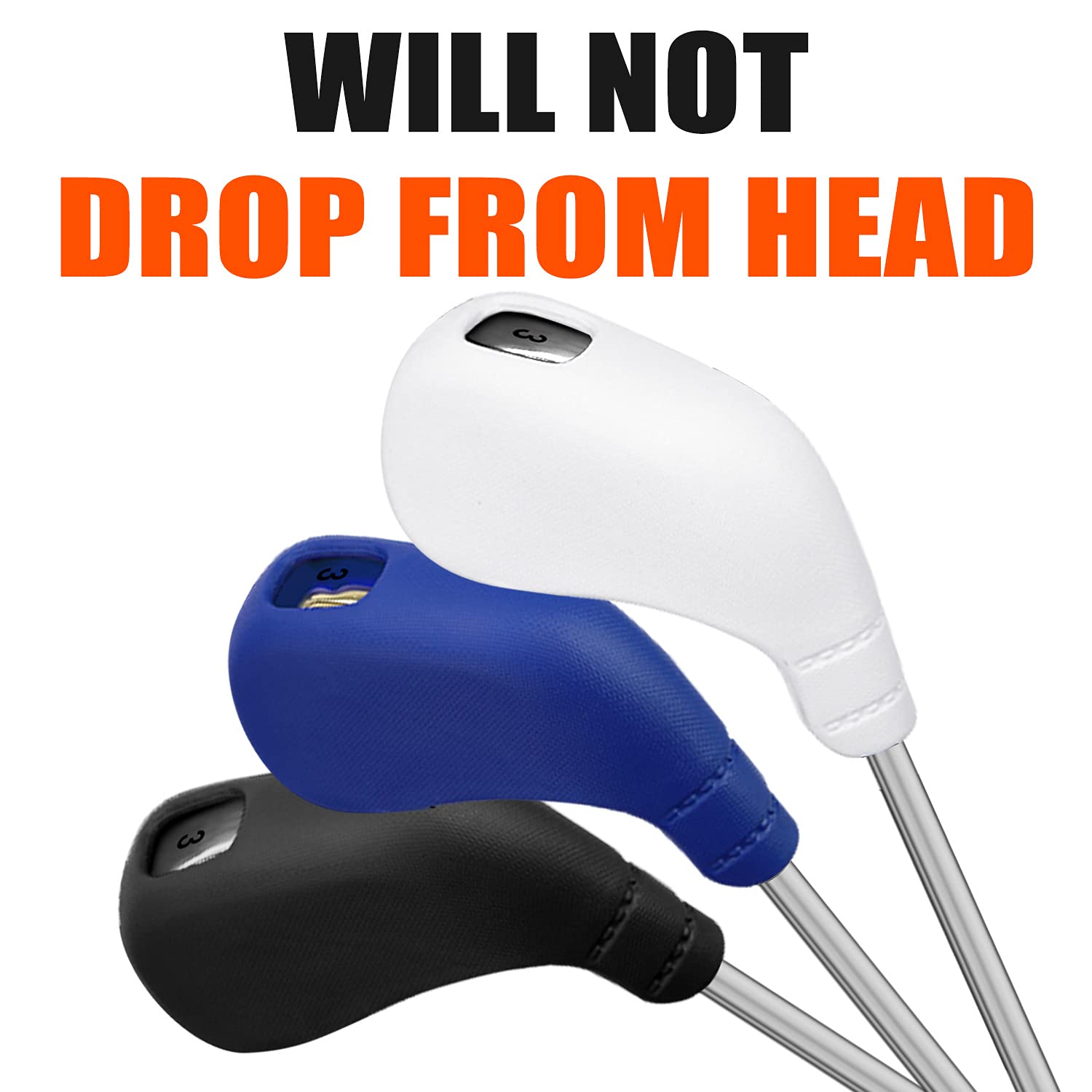 Pgm Golf Club Covers 10Pcs Or 2Pcs Iron Head Covers With No. Opening Easy On Off Protective Washable Golf Headcovers Fit Most Ri
