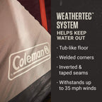 Coleman Skylodge, Instant Setup Camping Tent, Weatherproof Family Tent For 4/6/8/10/12 Person With Pre-Attached Poles, Convertib