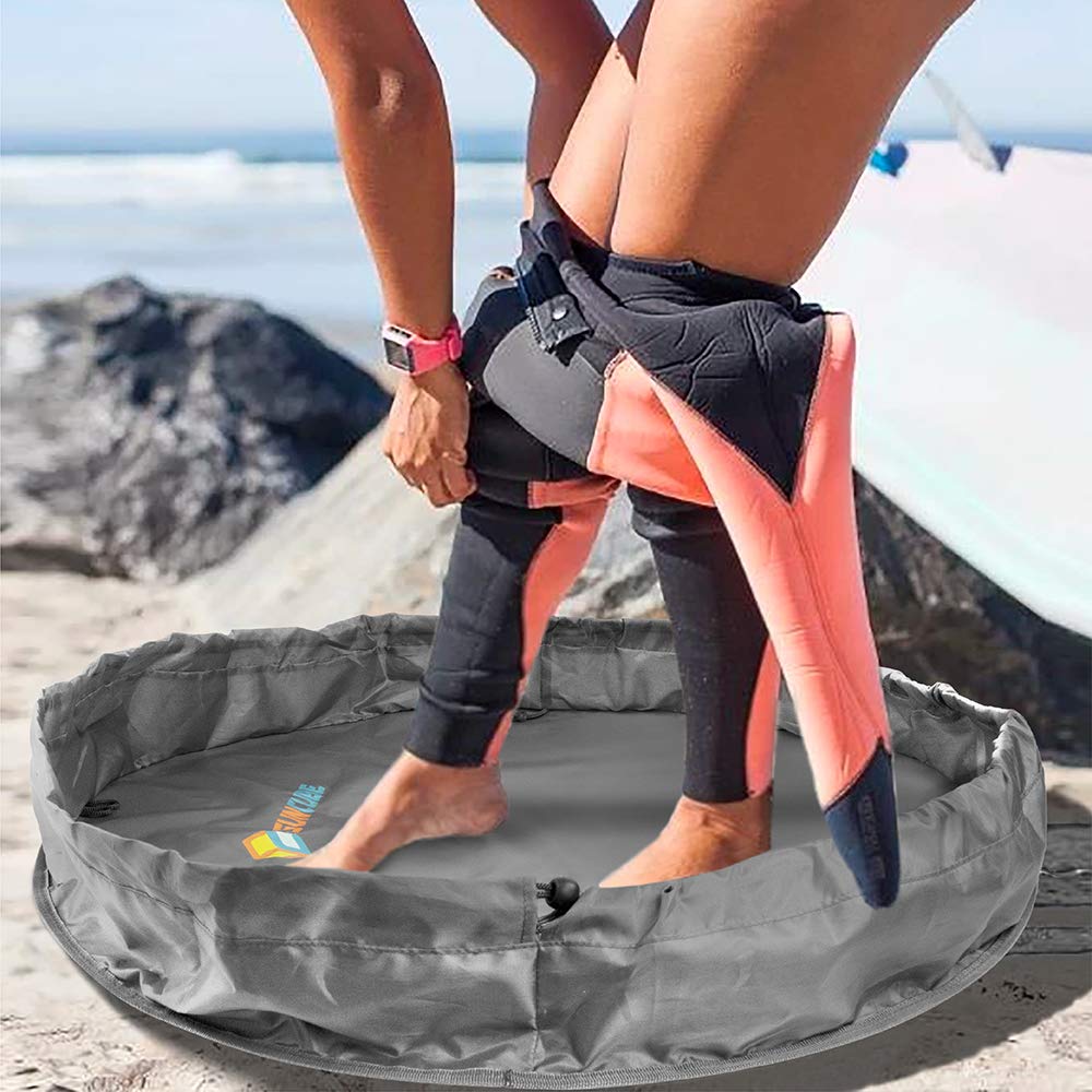 Sun Cube Wetsuit Changing Mat, Waterproof Surf Bag, Drawstring Wetsuit Bag, Surfing Accessories For Kayakers, Dry Bag For Beach,