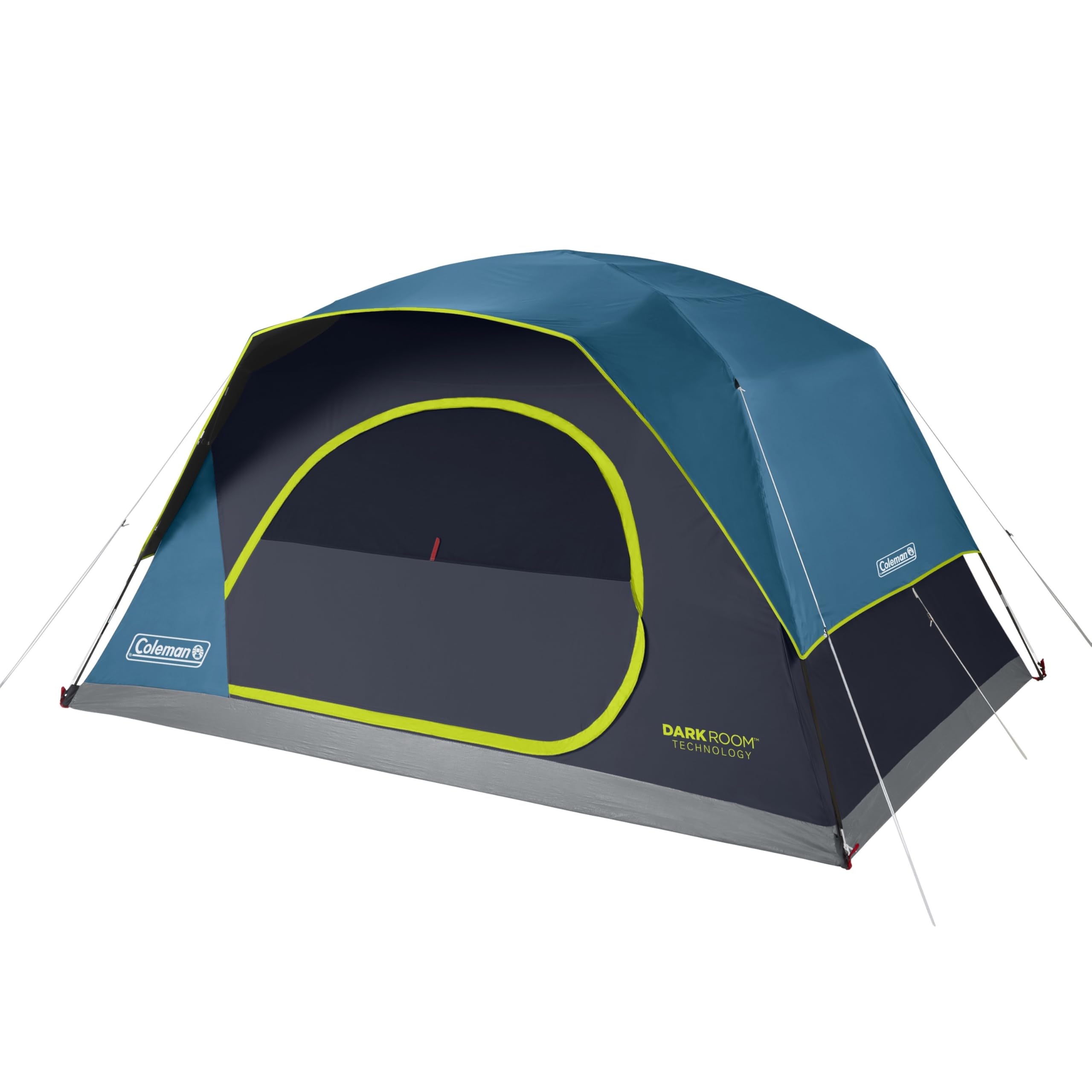 Coleman 8-Person Skydome Dark Room Tent With Rainfly, 5 Minute Setup, Blocks 90% Of Sunlight, 20% More Headroom Than Traditional