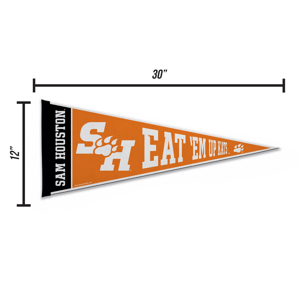 Rico Industries Ncaa Sam Houston State Bearkats Exclusive 12'' X 30'' Felt Wall D  Cor Pennant - Great For Home/Bed Room/Man Cav
