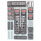Rockshox Decal Kit, 30/32Mm, White Color Matching