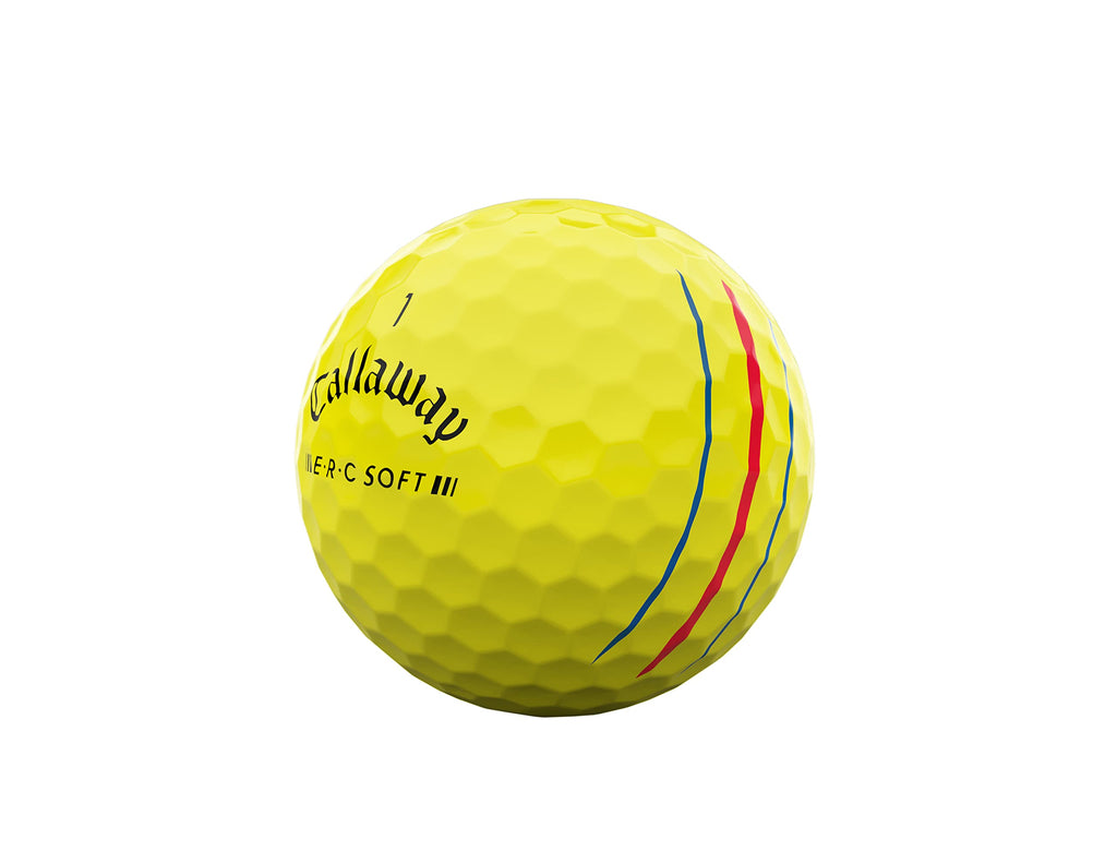 Callaway Erc Triple Track Golf Balls 12B Pk (2023 Version, Yellow)