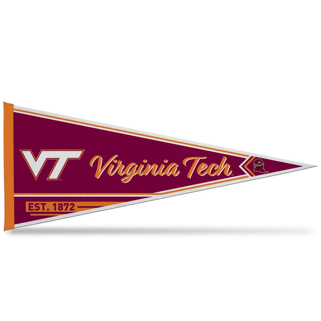 Rico Industries Ncaa Virginia Tech Hokies Classic 12'' X 30'' Felt Wall D  Cor Pennant - Great For Home/Bed Room/Man Cave D  Cor