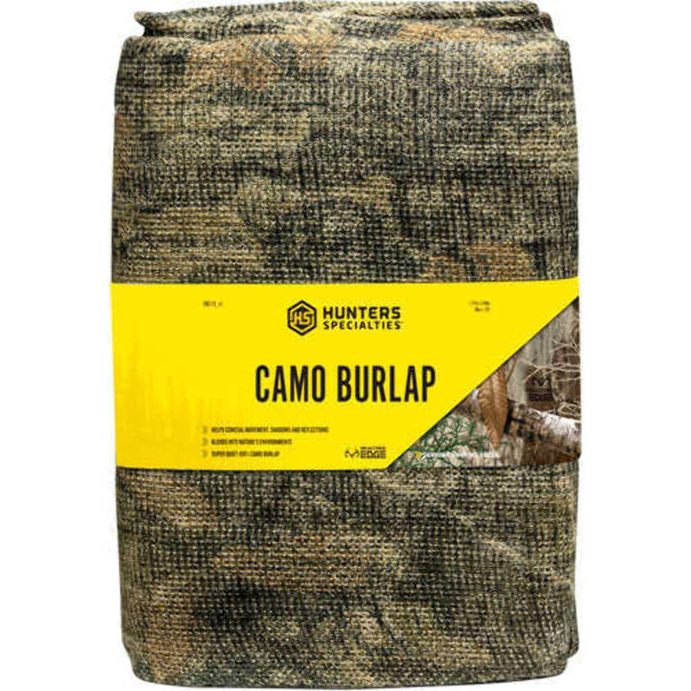 Hunters Specialties Camo Burlap - Hunting Durable Lightweight Quiet Realistic Concealment Camouflage Material For Treestands, Bl
