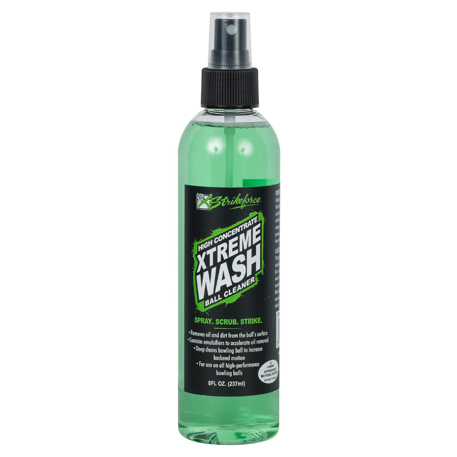 Kr Strikeforce Bowling Ball Cleaners - Five Different Specifically Engineered Cleaners 8Oz (Xtreme Wash Green)