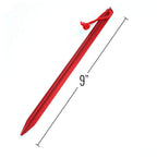 Asr Outdoor 9 Inch Aircraft Grade Aluminum Camping Stakes Tent Pegs - 8 Pack