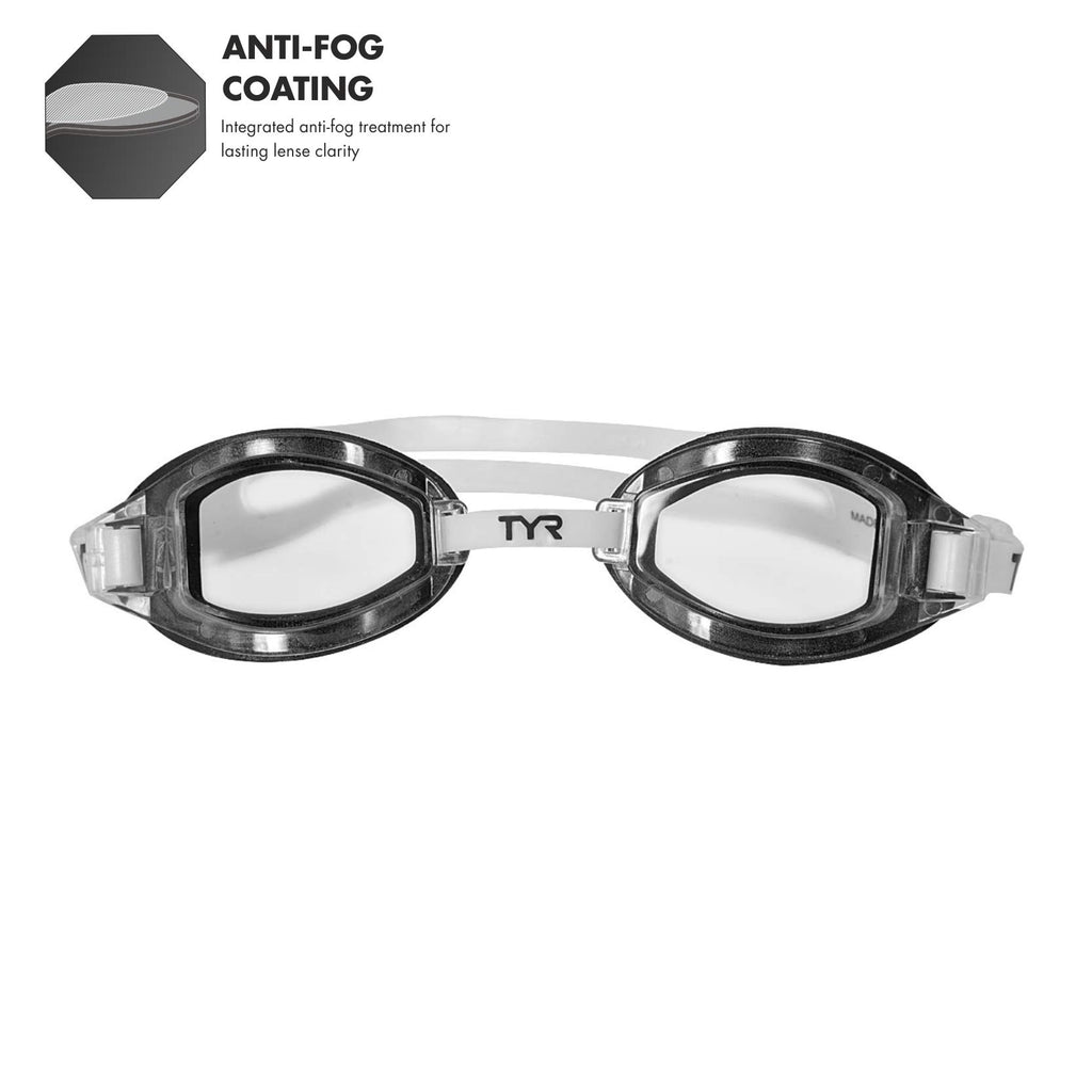 Tyr Team Sprint Performance Goggle (Clear), 8 X 3.4 X 1.5''