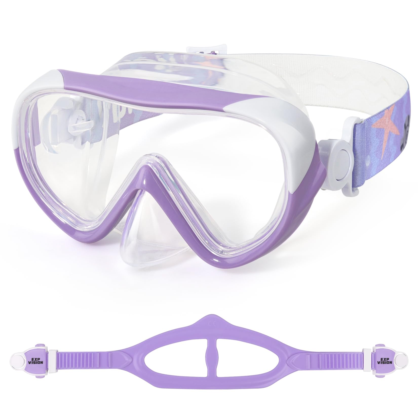 Kids Swim Mask - Ultimate 180 Kids Swim Goggles Anti-Fog Child Diving Mask Leak-Proof Kids Goggles With Nose Cover And Fabric St