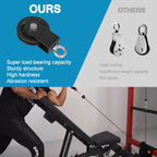 Favuit Cable Pulley, 360 Degree Rotation Silent Pulley Wheel 3.54 In Detachable Traction Wheel Weight Pulley System Attachments