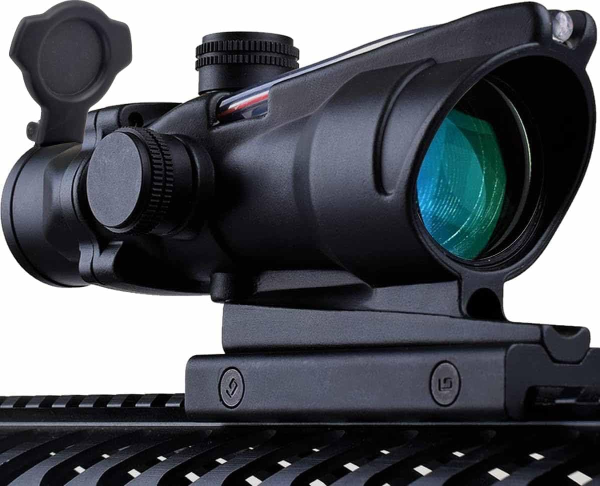 4x32 Style Sight Red Fiber Dot Sight Optics Aluminum Black (Arrow)