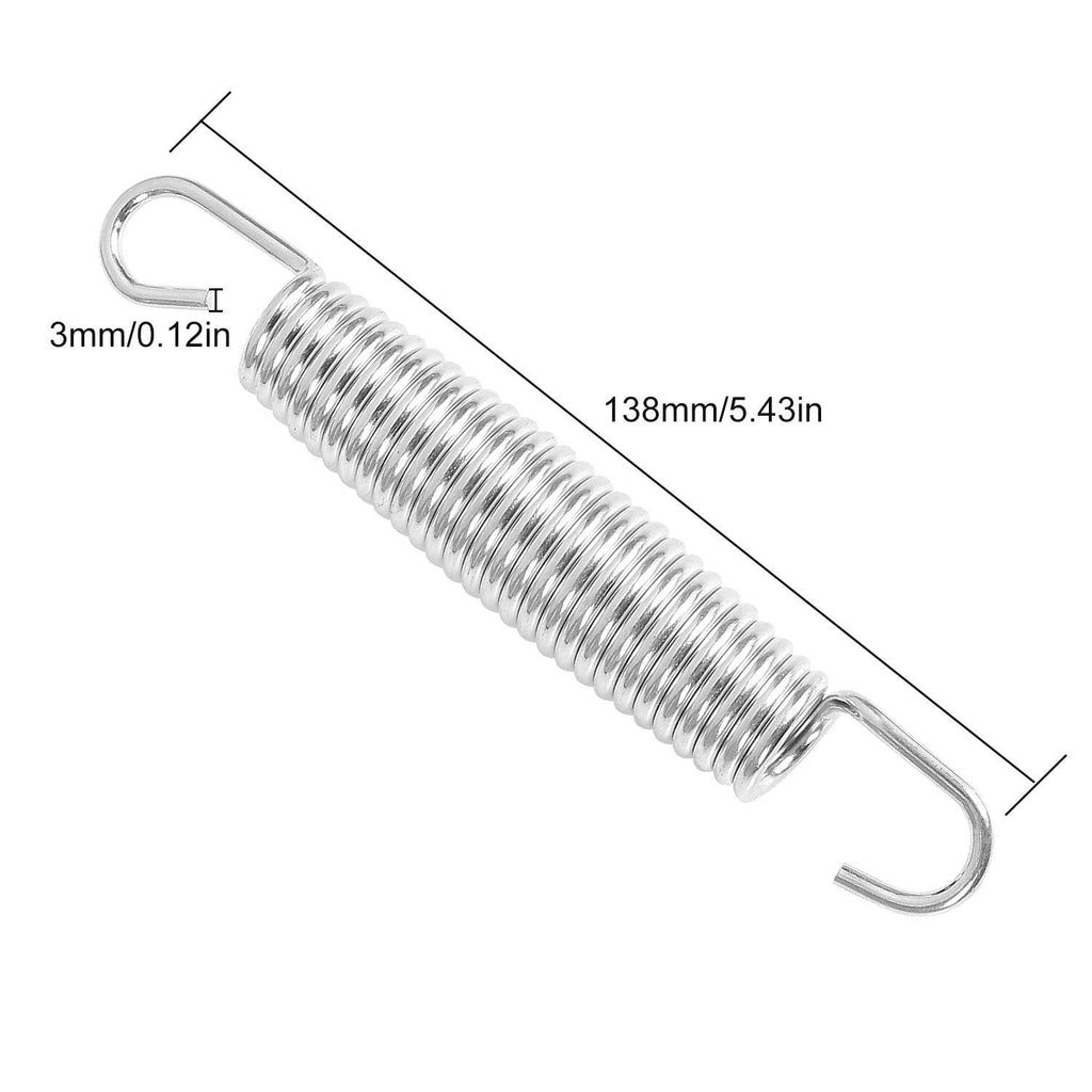 40 Pack Trampoline Springs 5.5Heavy Duty Galvanized Steel Replacement Trampoline Parts Springs With T Hook, Great For Outdoor Tr