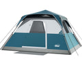 LEISURE IMPACT 6 Person Instant Camping Tent with Rainfly, 60s Easy Setup Family Cabin Tent 10x9ft, 1200mm Waterproof & Skylight