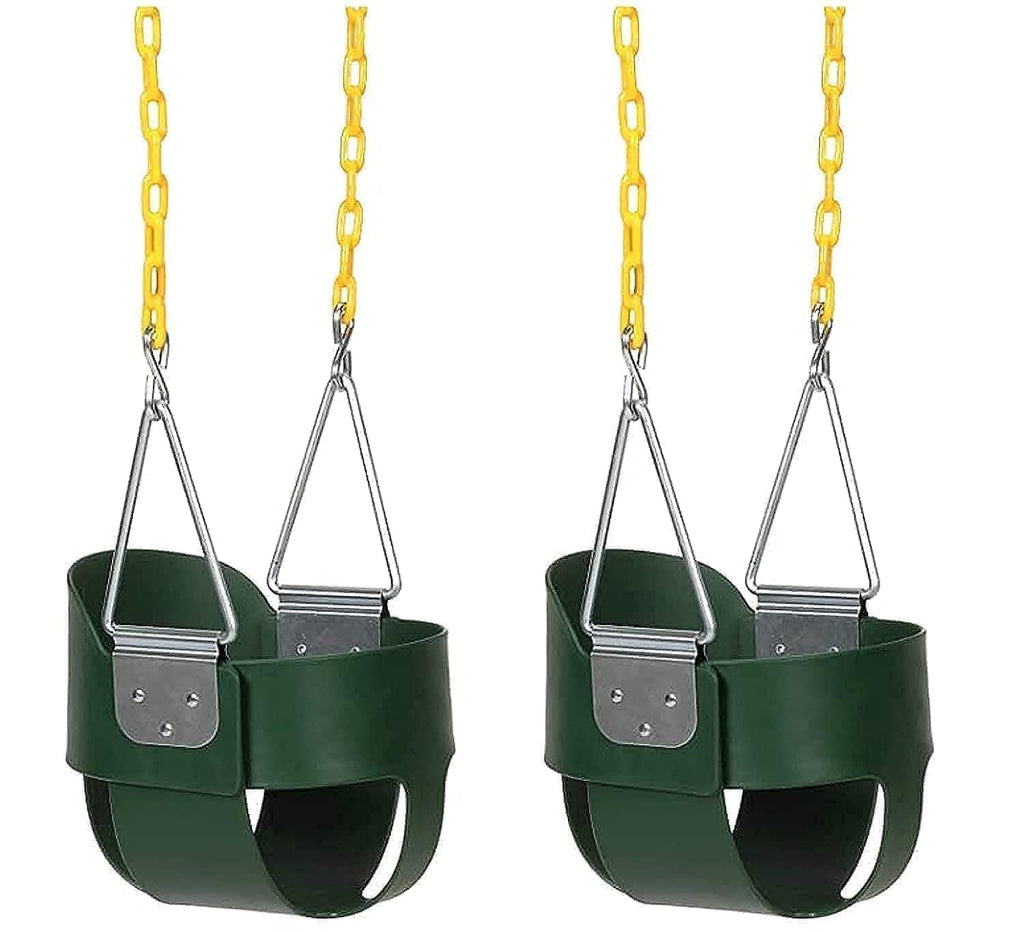 Eastern Jungle Gym Full Bucket Toddler Swing Seat With Coated Swing Chains Pack Of 2