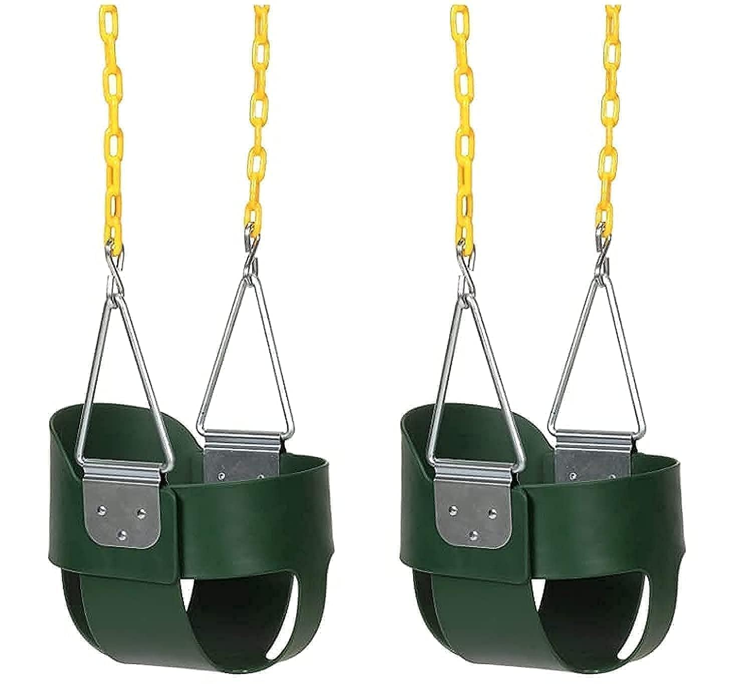 Eastern Jungle Gym Full Bucket Toddler Swing Seat With Coated Swing Chains Pack Of 2