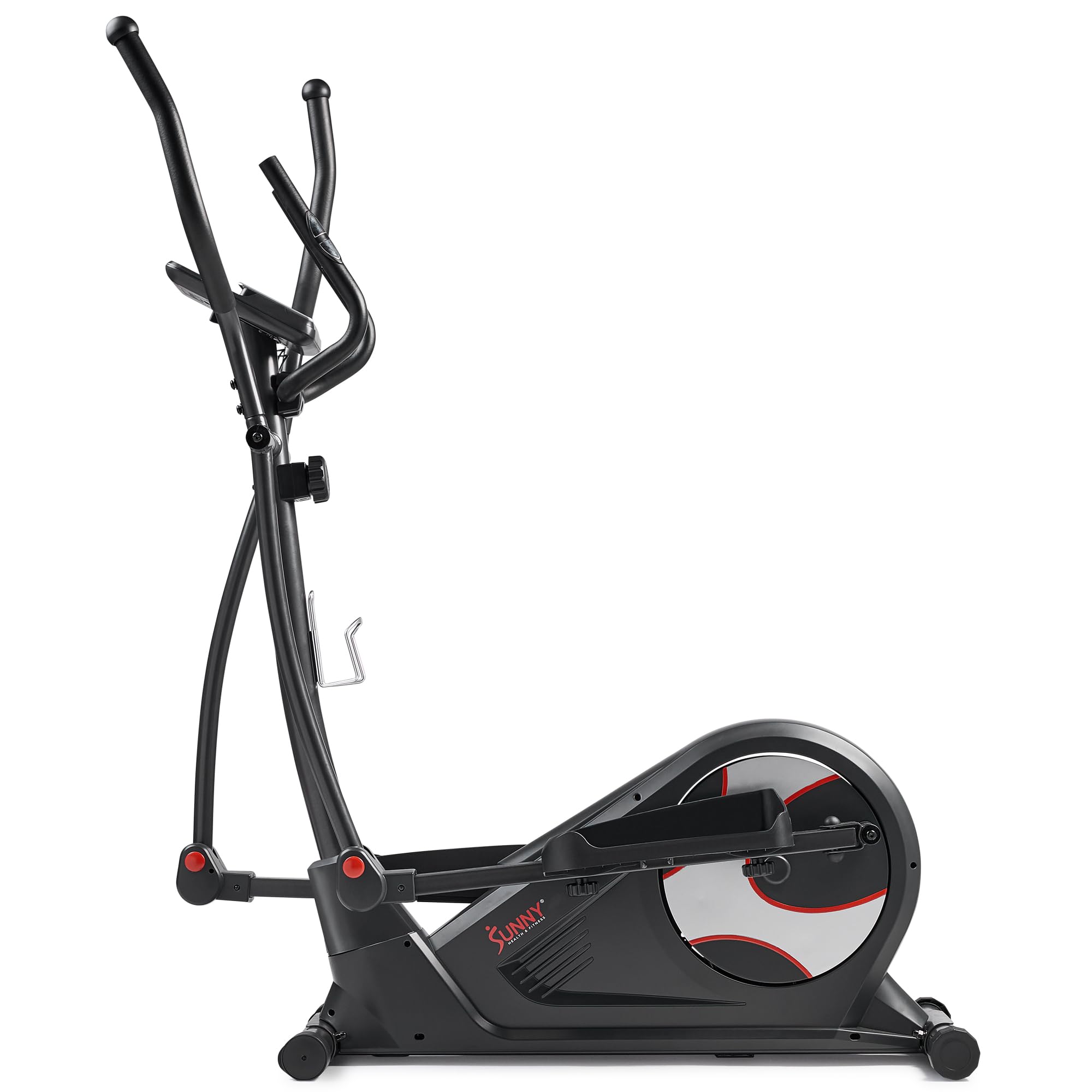 Sunny Health & Fitness Heavy-Duty Smart Elliptical Trainer, 300Lb Load Equipment For Indoor Cardio Exercise, Adjustable Resistan