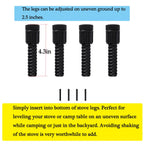 Hqparrts Leg Levelers Leg Levelers For Most C-Amp C-Hef Stove,Camp Stove Leg Levelers Fit For Outdoor Camping Stove With 1.25''
