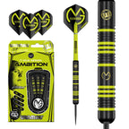 Winmau Michael Van Gerwen Mvg Ambition Brass Steeltip Darts Set 24G With Mvg Flights And Nylon Shafts (Stems)