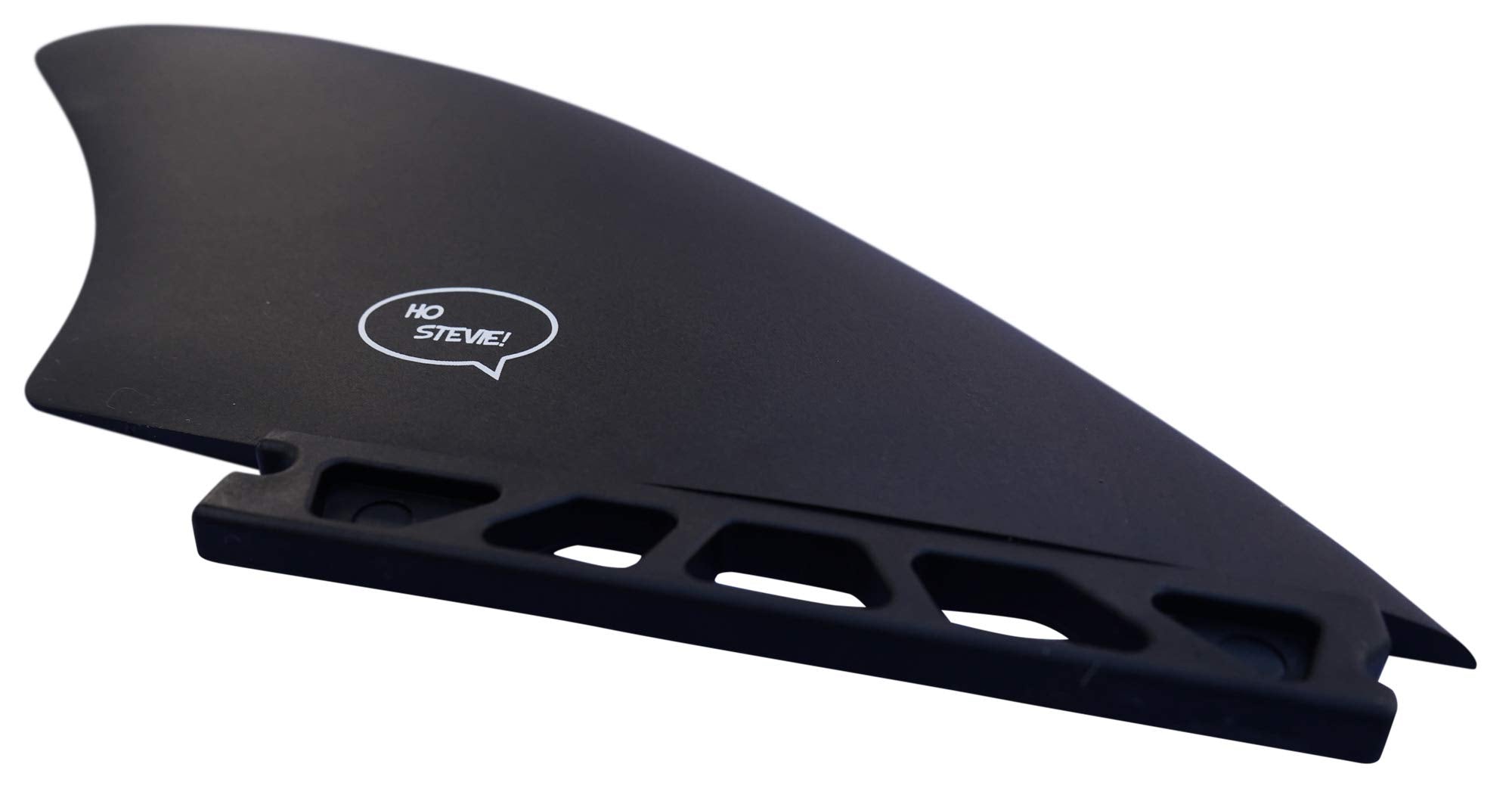Surfboard Twin Fins (2 Fins) - Keel Fins For Fish Surf Boards [Twin Tab Or Single Tab Sizes] (Black, Single Tab)