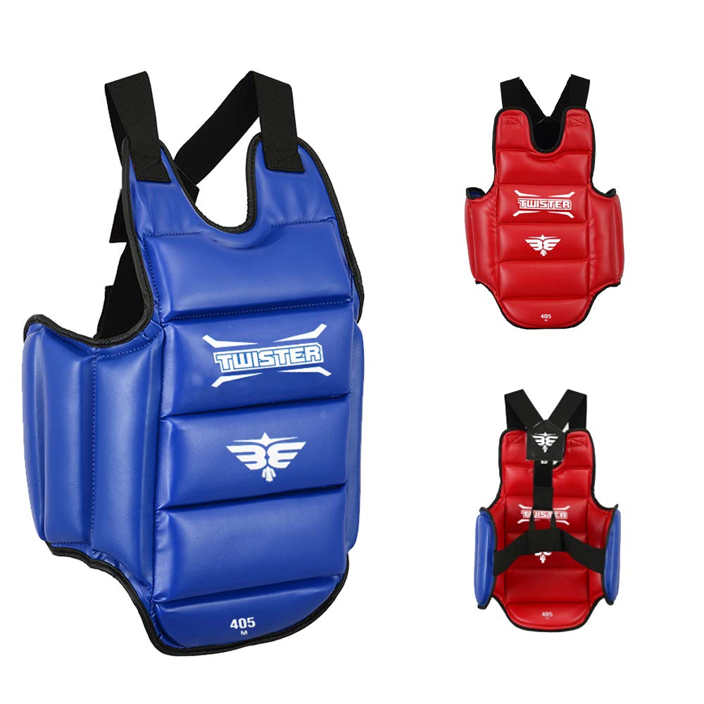 Twister Karate Taekwondo Boxing Muay Thai Mma Chest Guard  Reversible Chest Protector  Martial Arts Upper Body Ribs Protection P