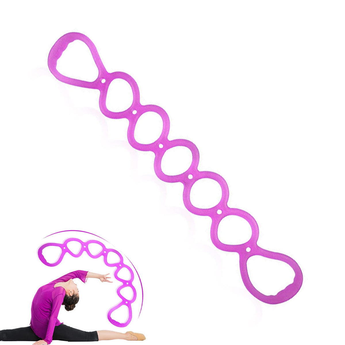 7 Ring Stretch Resistance Exercise Bandbetterjonny Workout Bands Yoga Stretchingfoot, Leg And Arm Exerciser For Home Or Fitness