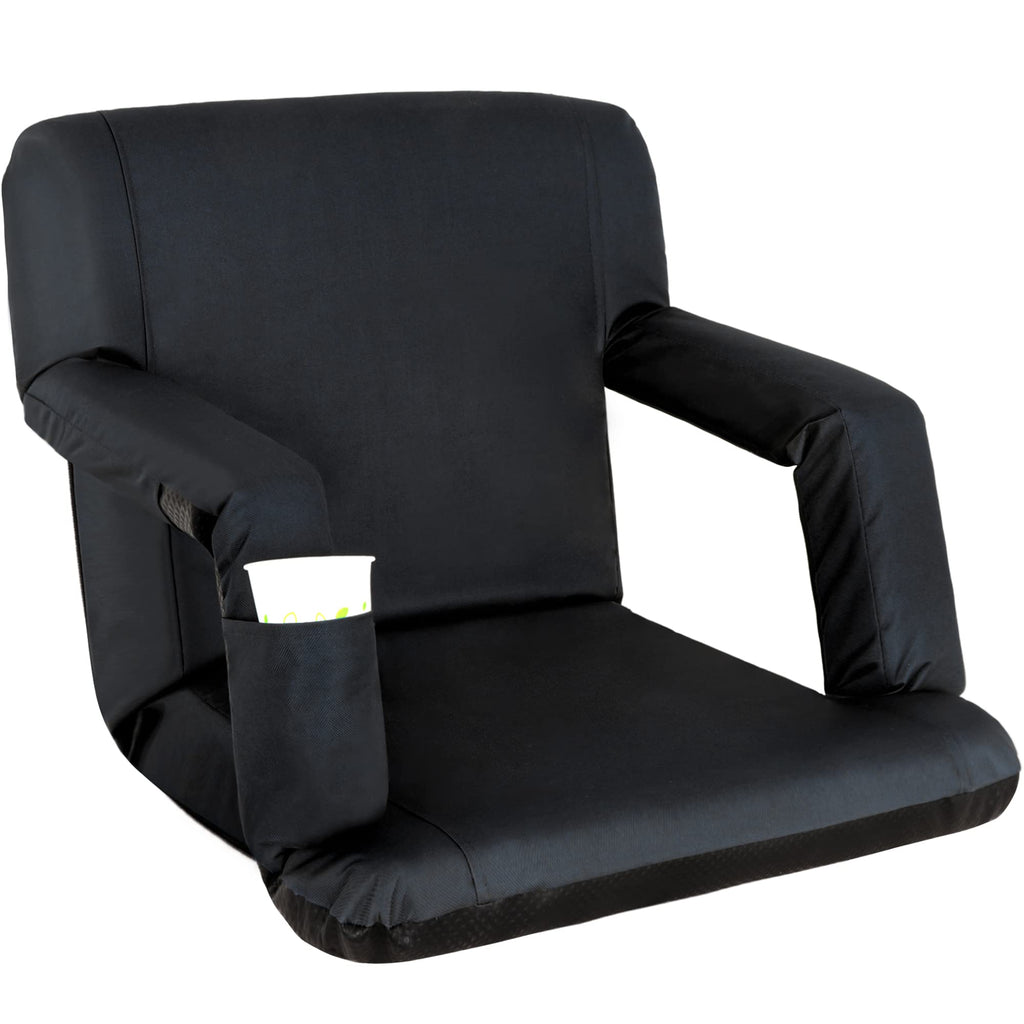 Stadium Seat For Bleachers With Back Support Reclining Adults Camping Stadium Chair Extra Thick Cushion Bleacher Seats Waterproo