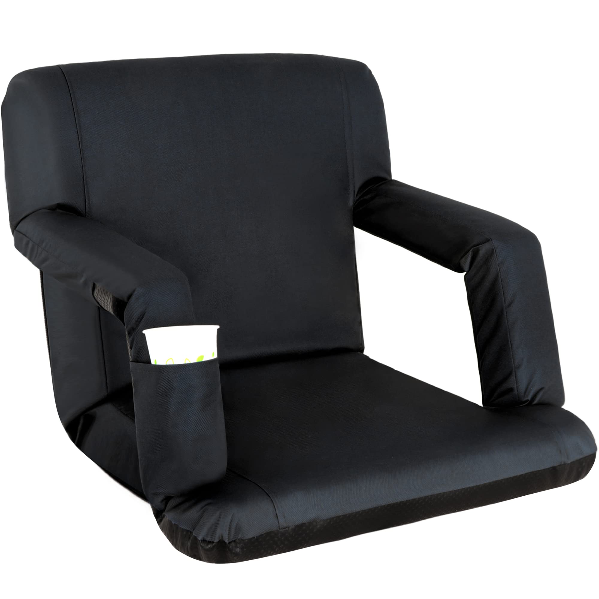 Stadium Seat For Bleachers With Back Support Reclining Adults Camping Stadium Chair Extra Thick Cushion Bleacher Seats Waterproo