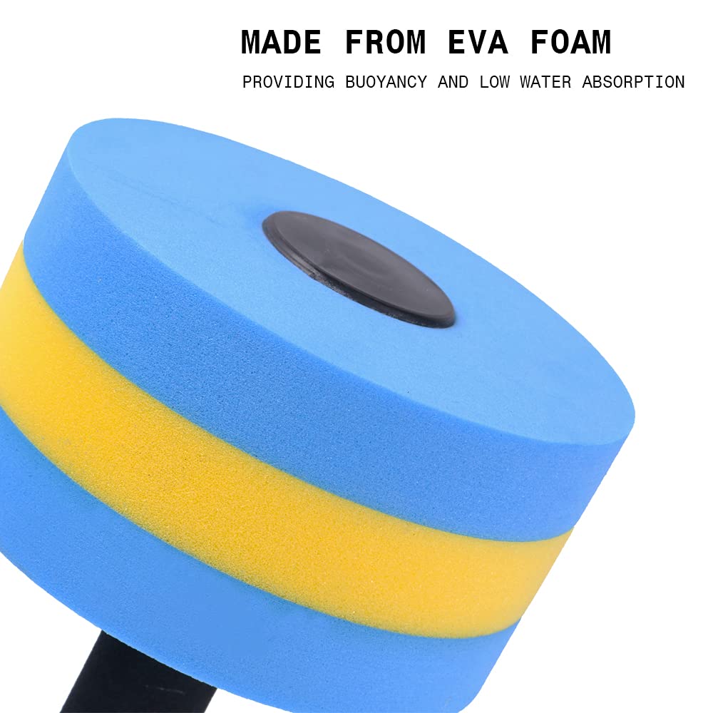 Unaoiwn Water Dumbbells Water Aerobics For Pool Fitness Exercise Lightweight Resistance Aquatic Dumbbell Pool Barbells For Swimm