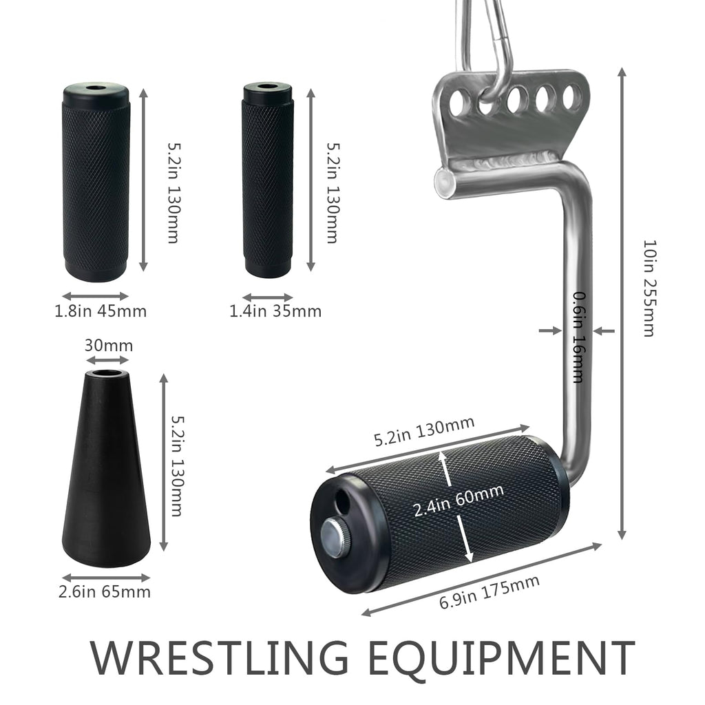 Korikahm Upgraded Lat Pulldown Attachments Double D Handle,Armwrestling Handles,V Bar Cable Machine Attachments, Cable Attachmen