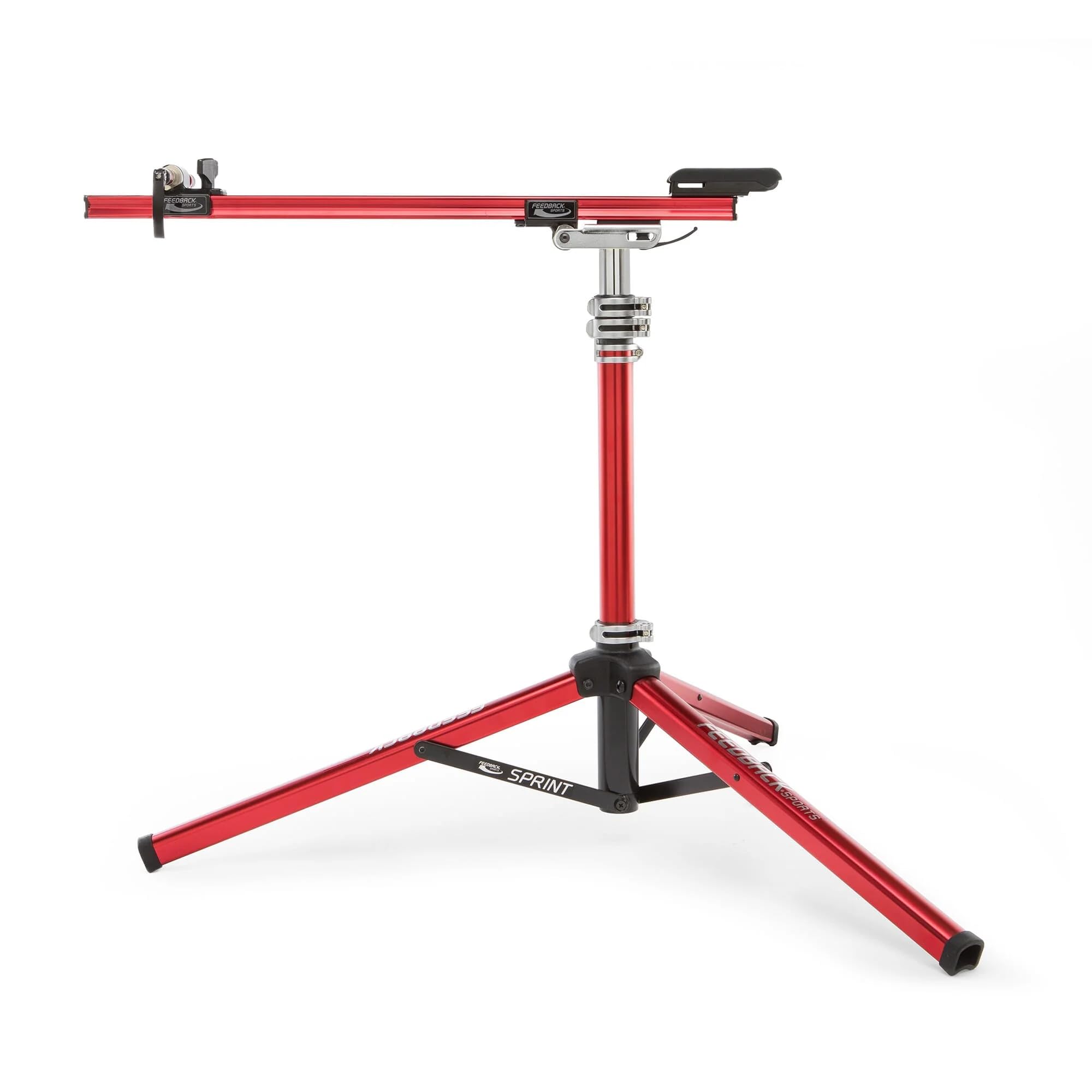 Feedback Sports | Sprint Bike Repair Stand | Compact Bicycle Workstand W/Tripod Base | 360-Degree Rotation | Dropout Style Mount