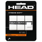 Head Xtreme Soft Racquet Overgrip Tennis Racket Grip Tape 3 Pack White, White, Pack Us