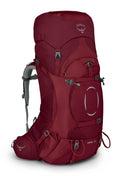 Osprey Ariel 55L Womens Backpacking Backpack, Claret Red, WXS/S