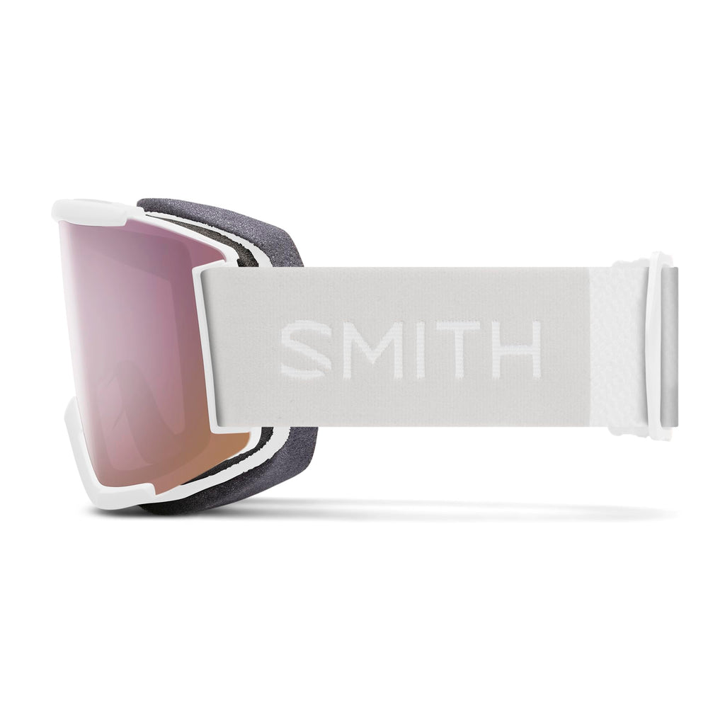 Smith Squad Snow Goggles White Vapor  Chromapop Everyday Rose Gold Mirror