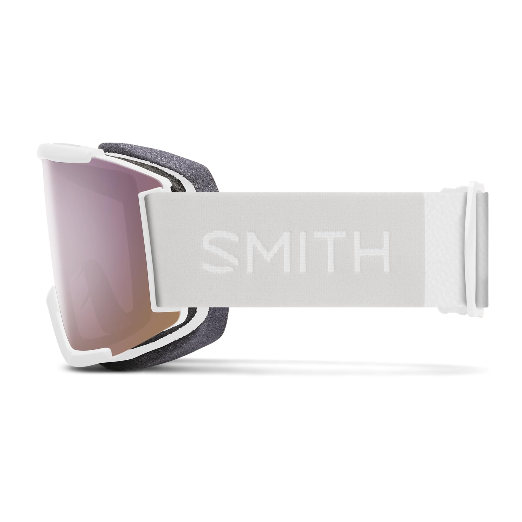 Smith Squad Snow Goggles White Vapor  Chromapop Everyday Rose Gold Mirror