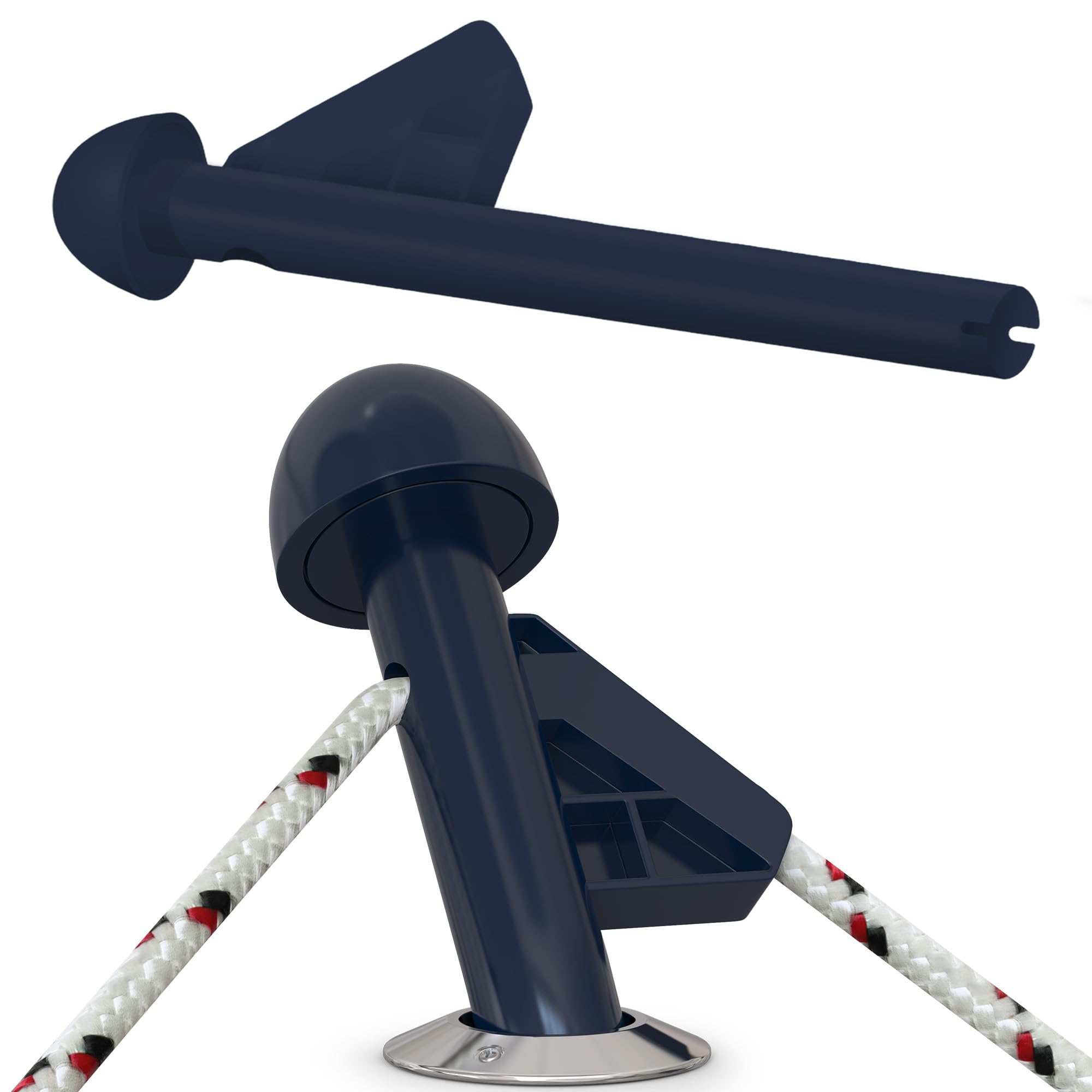 Dlfender Rod Holder Version For Boating Fenders - Multifunctional Fender Adjuster Holder Also Doubles As Boarding And Exiting Ha
