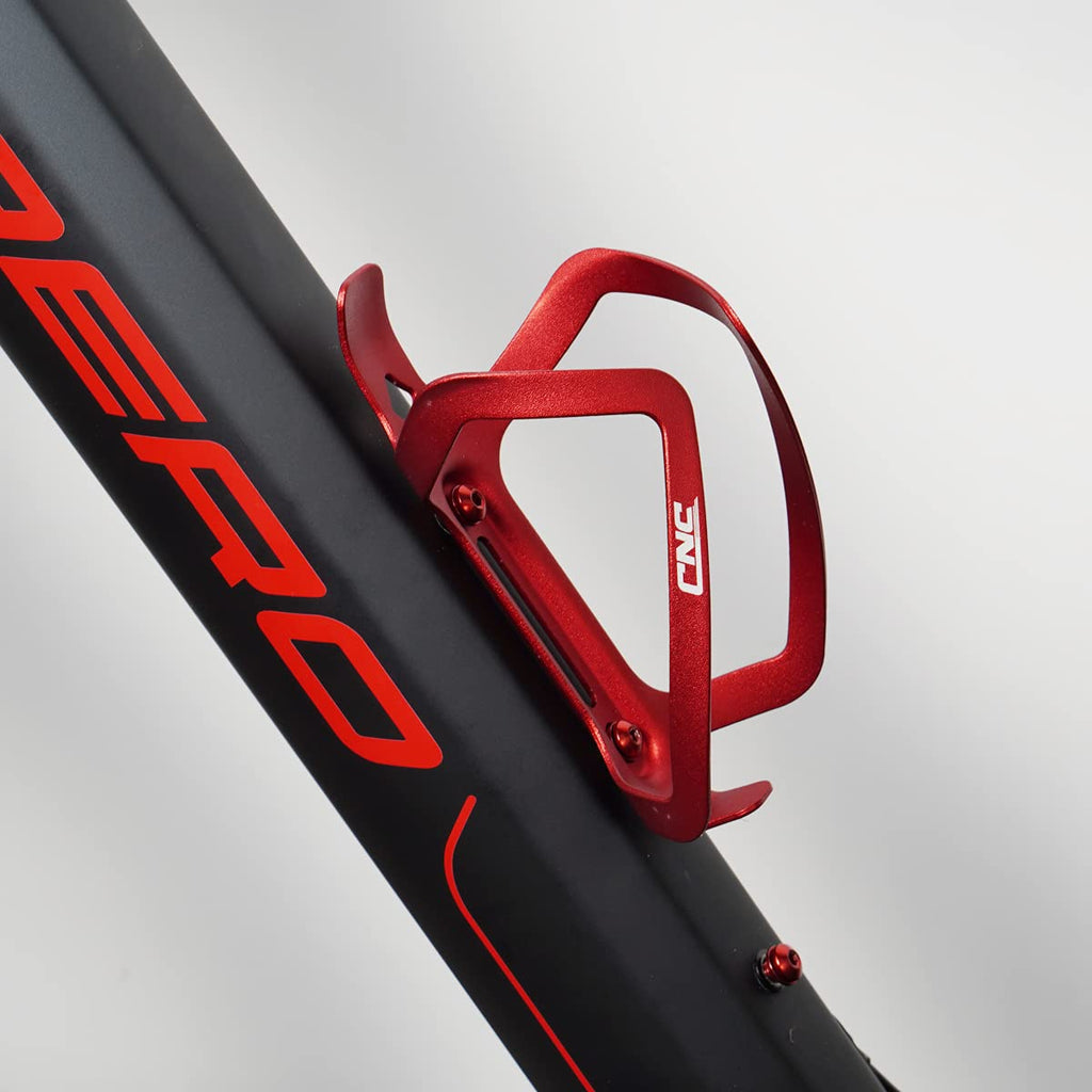 Cnc Bike Water Bottle Holder, 2-Pack Bicycle Water Bottle Cage For Road Bike/Mountain Bike,Red