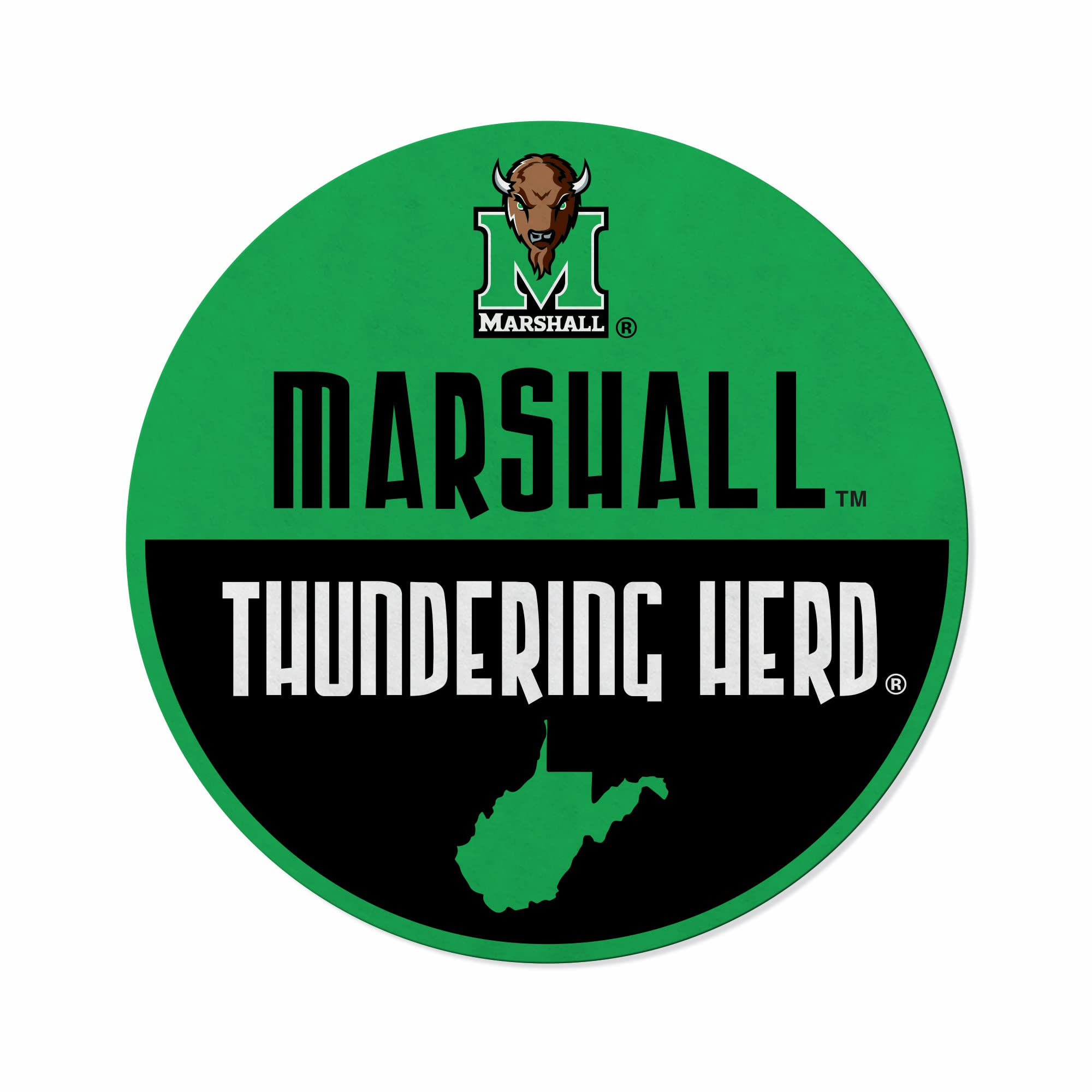 Rico Industries Ncaa Marshall Thundering Herd Classic Shape Cut Pennant - Home And Living Room D  Cor - Soft Felt Ez To Hang