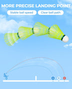 Hiraliy Badminton Birdies,Nylon Badminton Shuttlecocks With Stability Durability For Baseball Batting Practice Training,High Spe