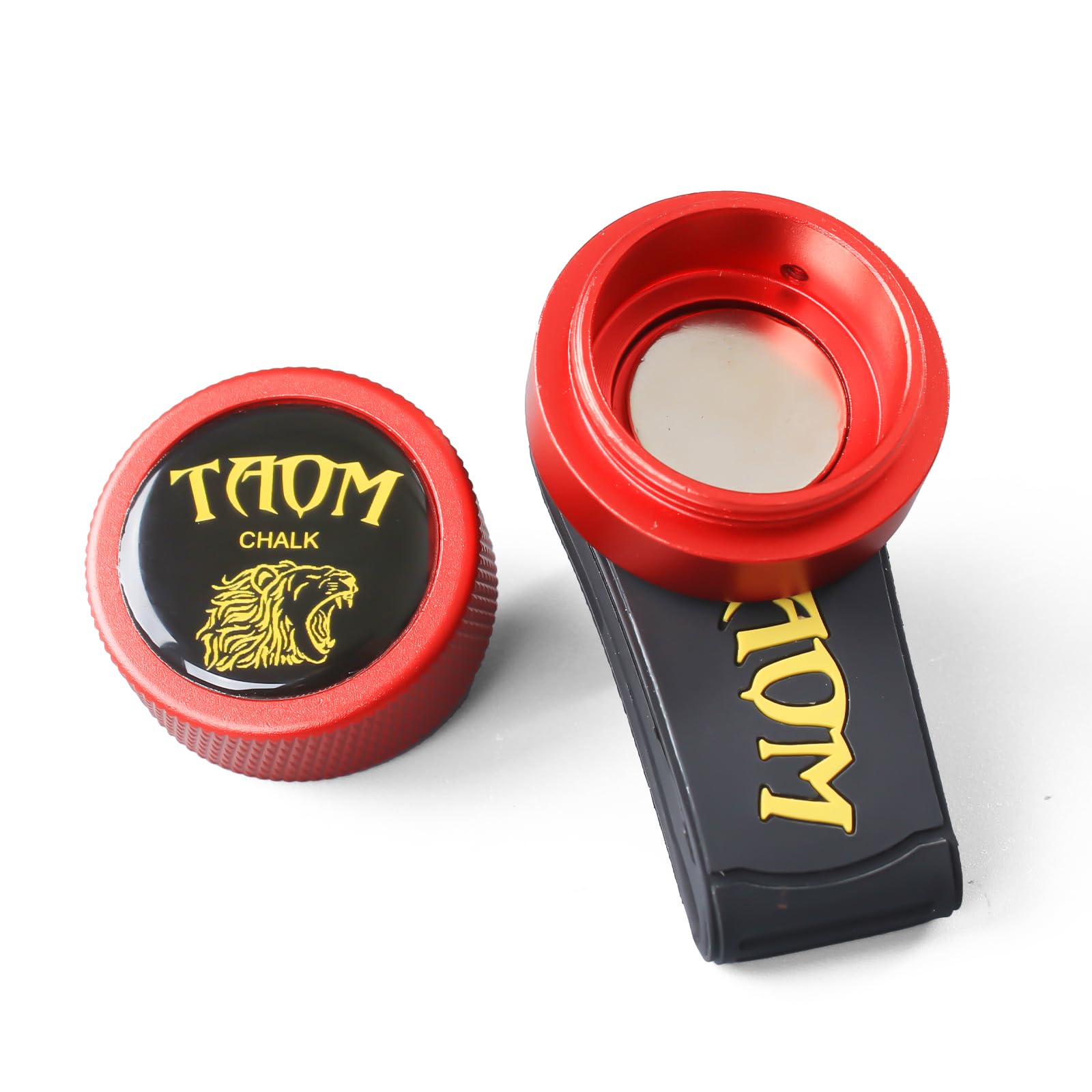 Banly TAOM Pool Chalk Holder with Fixed Belt Clip, Portable Magnetic Clip Pocket Chalker, Mini Chalk Holder Pool Billiards, Pool