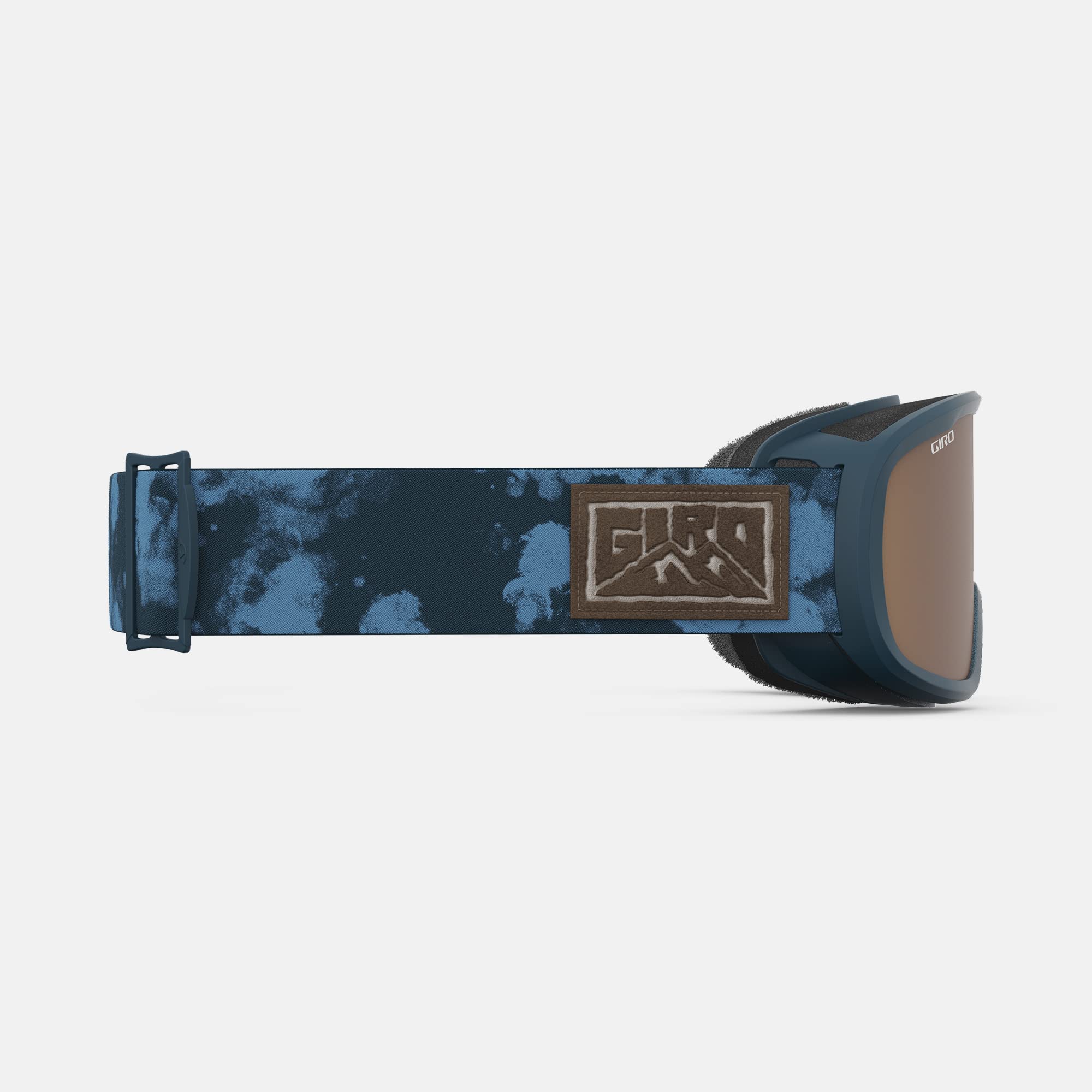 Giro Moxie Ski Goggles - Snowboard Goggles For Women  Youth - Ano Harbor Blue Cloud Dust Strap With Amber Goldyellow Lenses