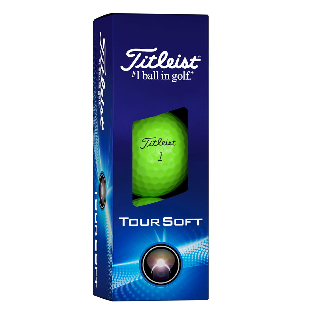 Titleist Tour Soft Golf Balls, Glossy Green (One Dozen)