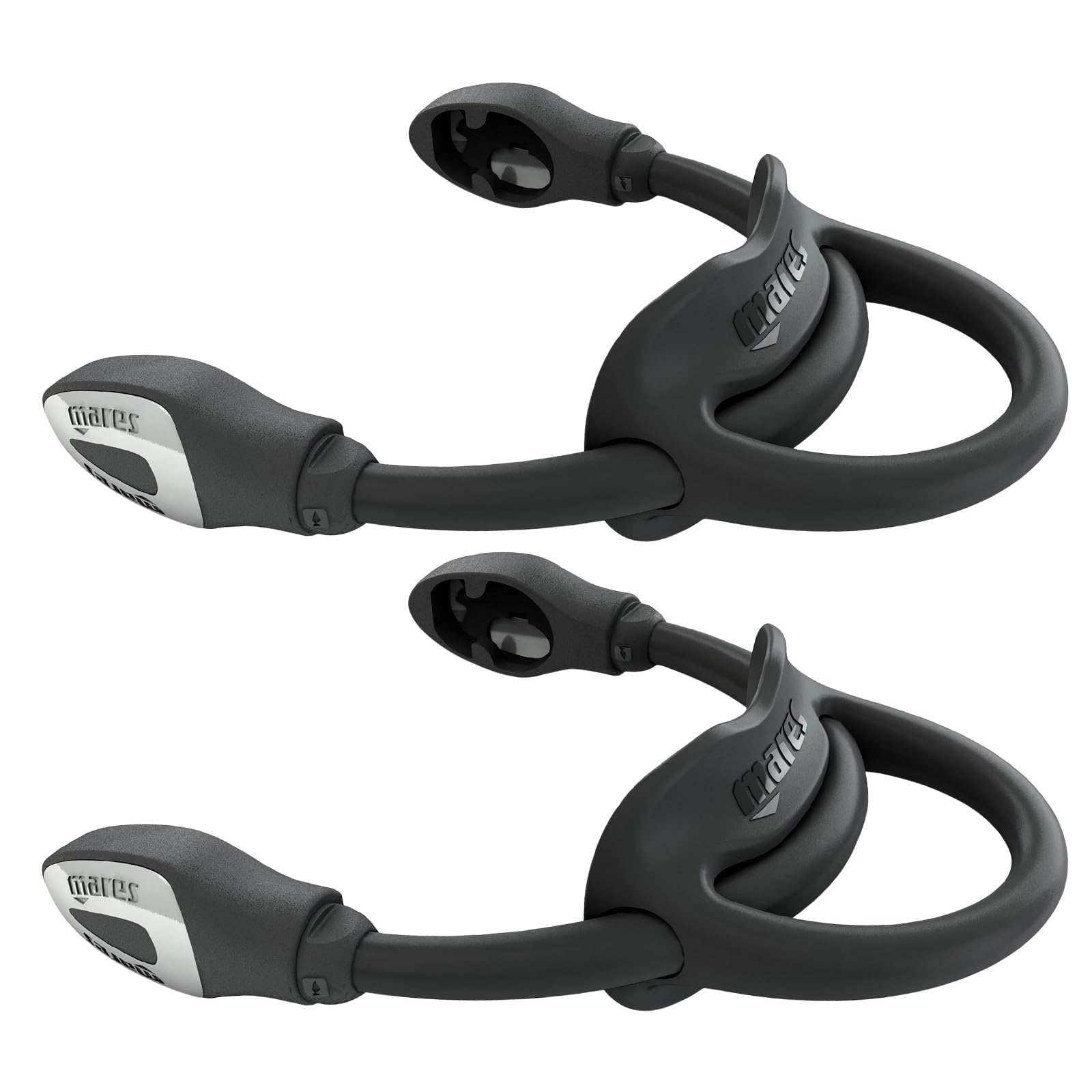 Mares Bungee Straps | Replacement Part for Scuba Diving Open Heel Fins - Pair, Black, X-Large