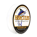 HERCULES Super Strong 500M 547 Yards Braided Fishing Line 15 LB Test for Saltwater Freshwater PE Braid Fish Lines 4 Strands - Wh