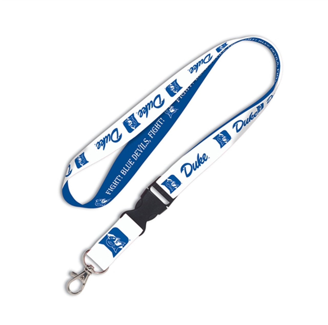 Wincraft Ncaa Duke Blue Devils Lanyard With Detachable Buckle, Team Colors, One Size