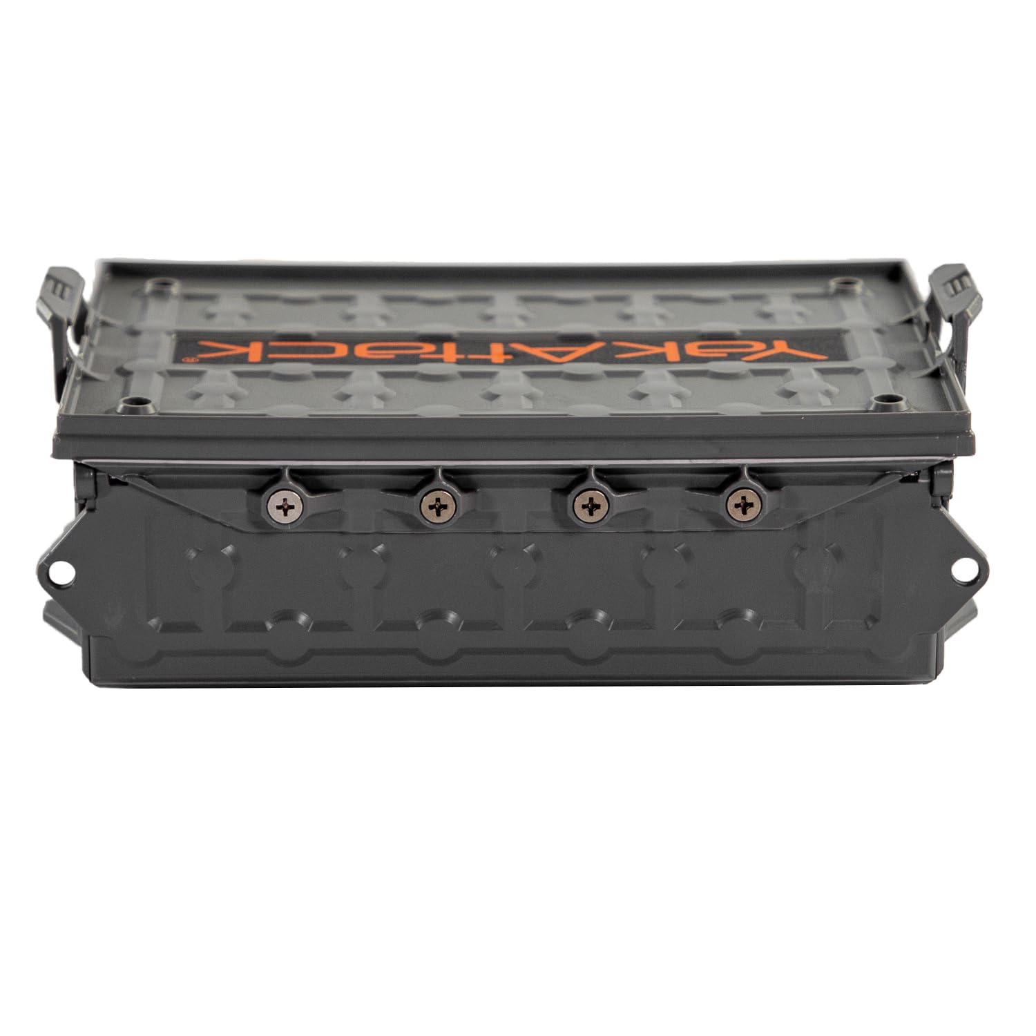 Yakattack Tracpak Stackable Storage Box - Battleship Grey | Kayak Fishing Gear Storage | Fits Geartrac & Mightymount | Kayak Acc