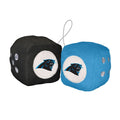 Fremont Die NFL Carolina Panthers 3 Fuzzy Dice, 3, Team Colors