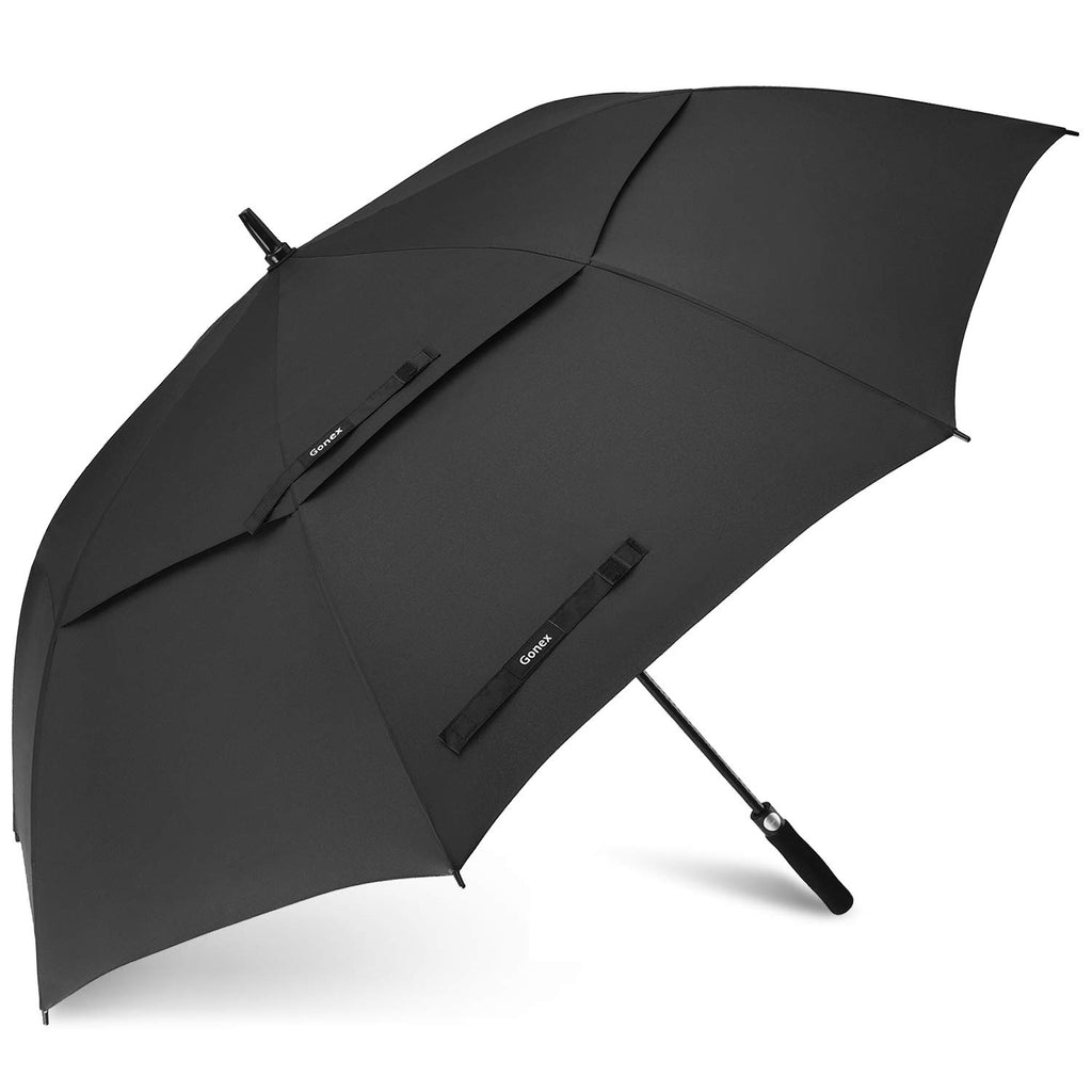 Gonex 54 Inch Large Golf Umbrella, Automatic Open Travel Rain Umbrella With Windproof Water Resistant Double Canopy, Oversize Ve